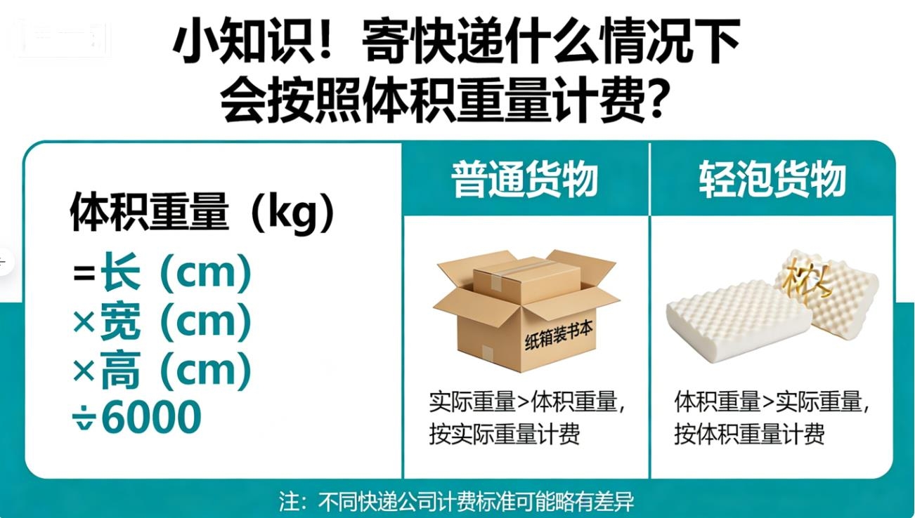 小知识!寄快递什么情况下会按照体积重量计费?